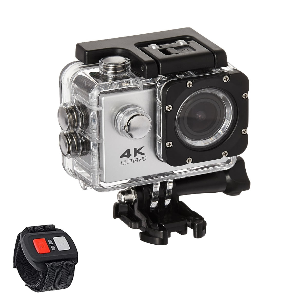 4K Action Pro Waterproof All Digital UHD WiFi Camera + RF Remote And Accessories